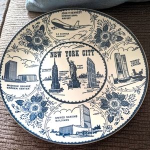 3/$30.  Fine American Ironstone  New York Plate